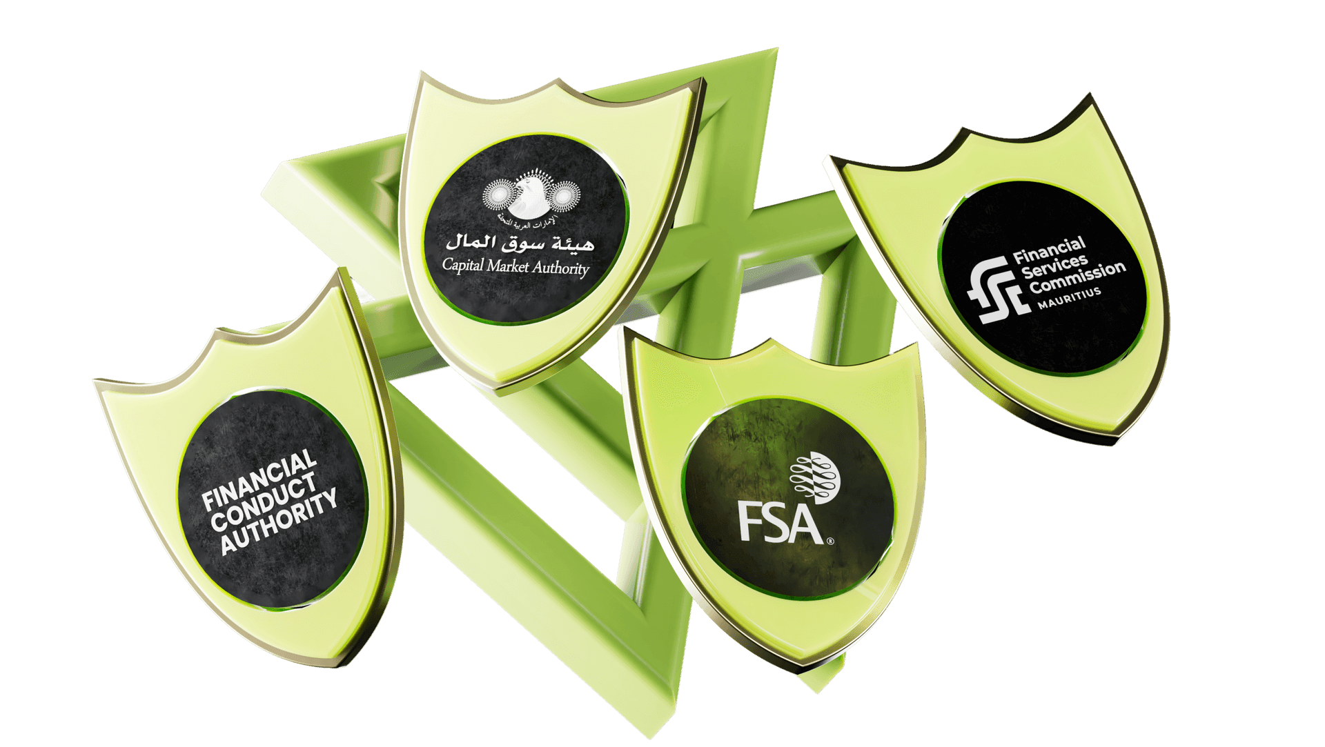 CXM regulatory licenses — FCA, CMA, FSC and FSA award shields