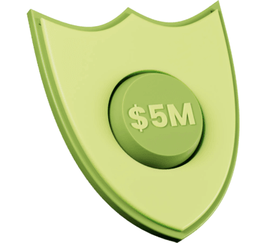 Seguridad de los fondos hasta $5,000,000